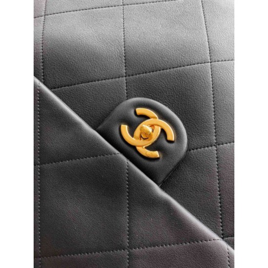 Replica Chanel Maxi Hobo Bag AS5839 Calfskin Black