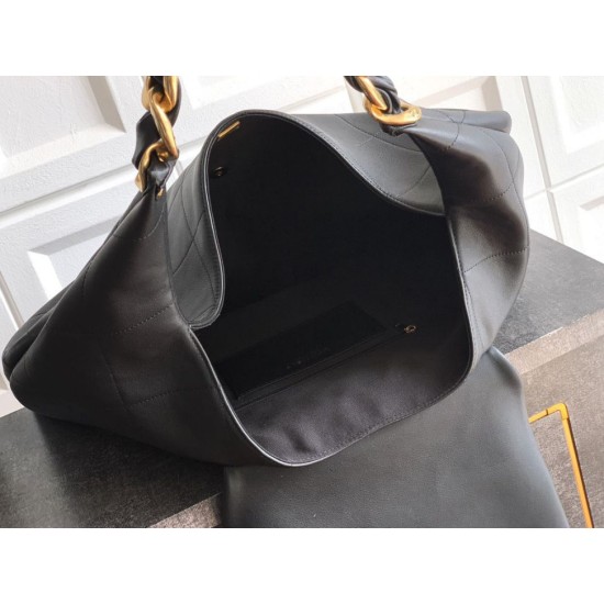 Replica Chanel Maxi Hobo Bag AS5839 Calfskin Black