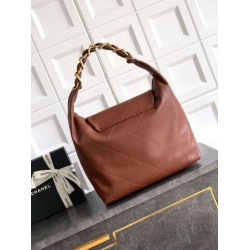 Replica Chanel Maxi Hobo Bag AS5839 Calfskin Brown