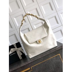 Replica Chanel Maxi Hobo Bag AS5839 Calfskin White
