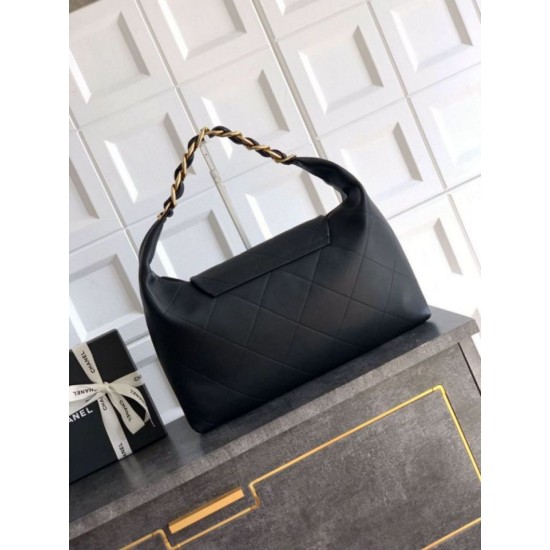 Replica Chanel  Hobo Bag AS5838 Calfskin Black