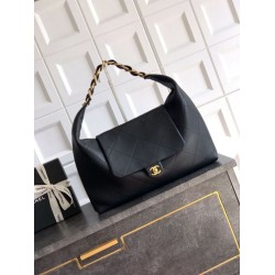 Replica Chanel  Hobo Bag AS5838 Calfskin Black