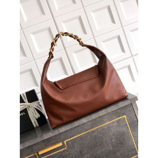 Replica Chanel  Hobo Bag AS5838 Calfskin Brown