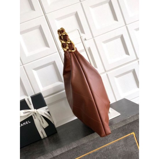 Replica Chanel  Hobo Bag AS5838 Calfskin Brown