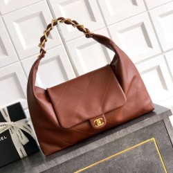 Replica Chanel  Hobo Bag AS5838 Calfskin Brown
