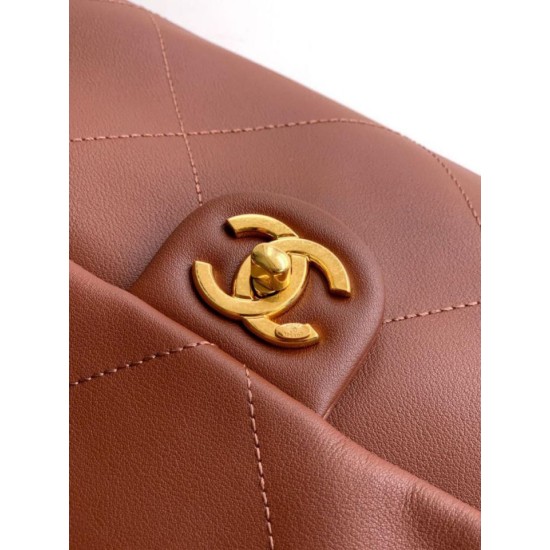 Replica Chanel  Hobo Bag AS5838 Calfskin Brown