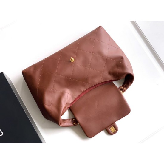 Replica Chanel  Hobo Bag AS5838 Calfskin Brown