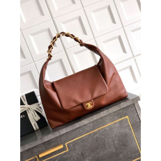 Replica Chanel  Hobo Bag AS5838 Calfskin Brown