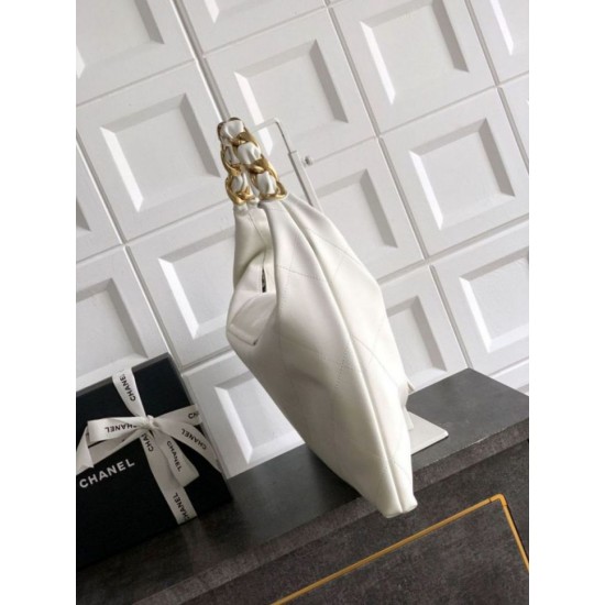 Replica Chanel  Hobo Bag AS5838 Calfskin White