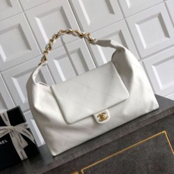 Replica Chanel  Hobo Bag AS5838 Calfskin White