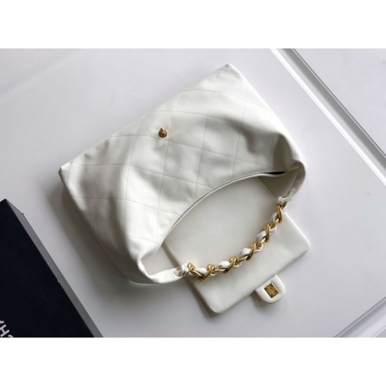 Replica Chanel  Hobo Bag AS5838 Calfskin White