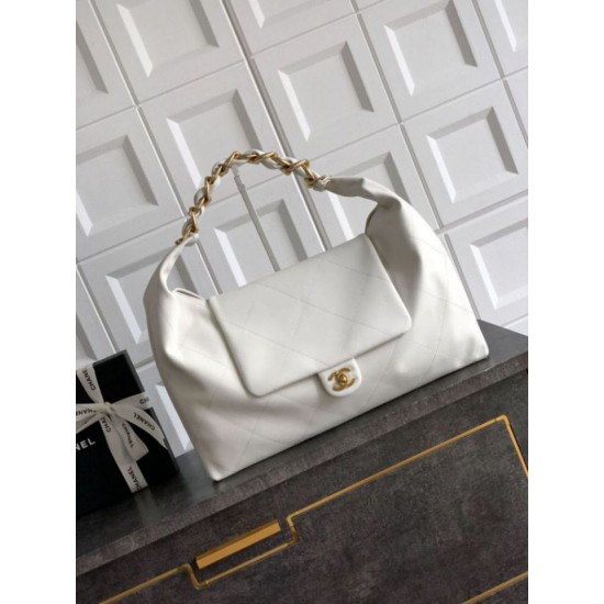 Replica Chanel  Hobo Bag AS5838 Calfskin White