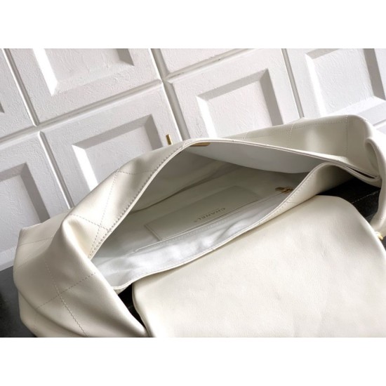 Replica Chanel  Hobo Bag AS5838 Calfskin White