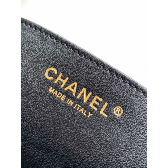 Replica Chanel Small Hobo Bag AS5837 Calfskin Black