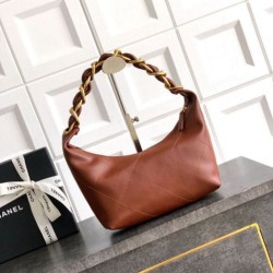 Replica Chanel Small Hobo Bag AS5837 Calfskin Brown