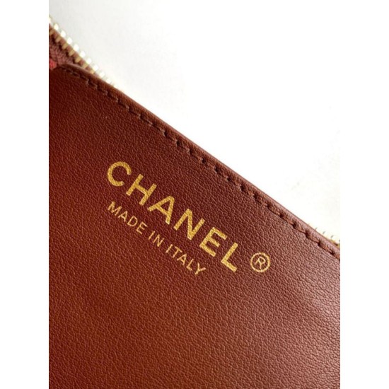 Replica Chanel Small Hobo Bag AS5837 Calfskin Brown