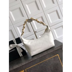 Replica Chanel Small Hobo Bag AS5837 Calfskin White