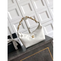 Replica Chanel Small Hobo Bag AS5837 Calfskin White