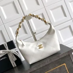 Replica Chanel Small Hobo Bag AS5837 Calfskin White