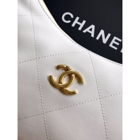 Replica Chanel Small Hobo Bag AS5837 Calfskin White