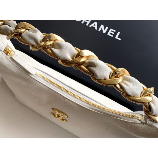 Replica Chanel Small Hobo Bag AS5837 Calfskin White