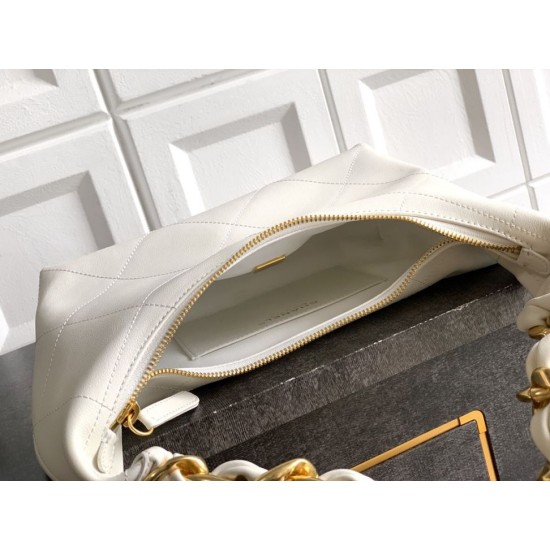 Replica Chanel Small Hobo Bag AS5837 Calfskin White