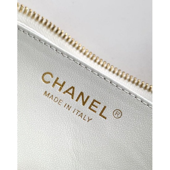 Replica Chanel Small Hobo Bag AS5837 Calfskin White