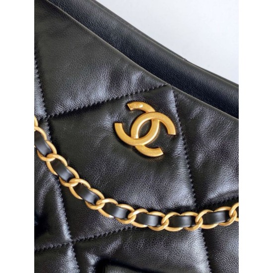 Replica Chanel Shopping Bag AS5740 Lambskin Black