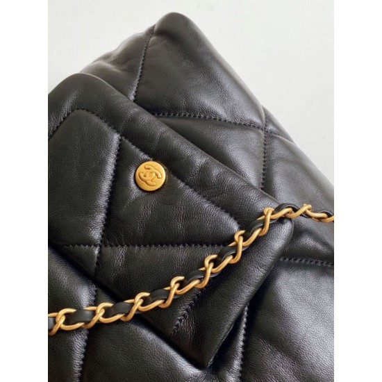 Replica Chanel Shopping Bag AS5740 Lambskin Black
