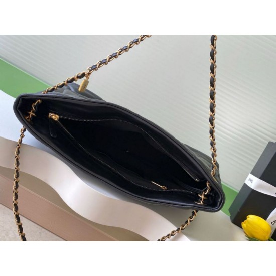 Replica Chanel Shopping Bag AS5740 Lambskin Black