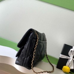 Replica Chanel Maxi Flap bag AS5727 Lambskin Black