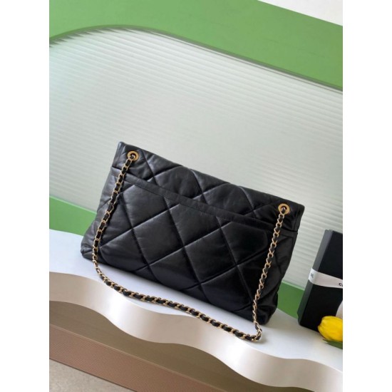 Replica Chanel Maxi Flap bag AS5727 Lambskin Black