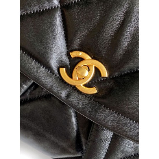 Replica Chanel Maxi Flap bag AS5727 Lambskin Black