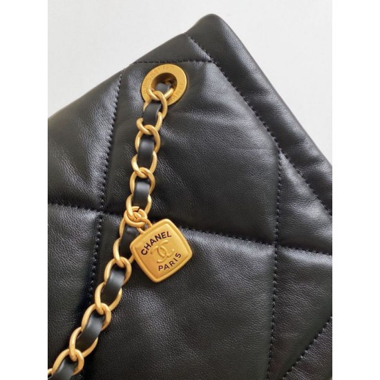 Replica Chanel Maxi Flap bag AS5727 Lambskin Black