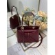 Replica Dior CD 26SS Bow-Adorned Tote Bag Burgundy