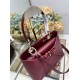 Replica Dior CD 26SS Bow-Adorned Tote Bag Burgundy