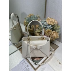 Replica Dior CD 26SS Bow-Adorned Tote Bag White