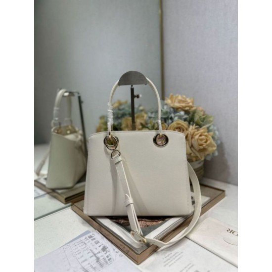 Replica Dior CD 26SS Bow-Adorned Tote Bag White