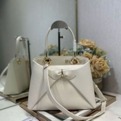 Replica Dior CD 26SS Bow-Adorned Tote Bag White