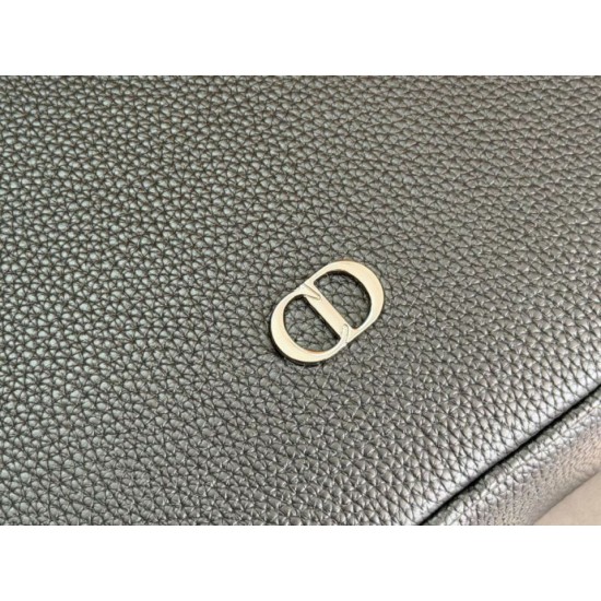 Replica Dior CD Icon Men Zipper Briefcase Tote Shoulder Bag Black Replica Dior CD Icon Men Zipper Briefcase Tote Shoulder Bag Black