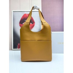 Replica Dior Privé Icons Men Tote Bag Brown Calfskin  