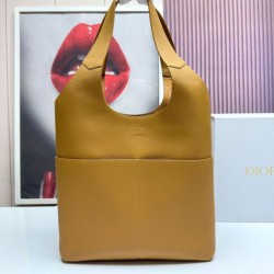 Replica Dior Privé Icons Men Tote Bag Brown Calfskin  