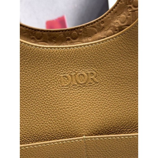 Replica Dior Privé Icons Men Tote Bag Brown Calfskin  