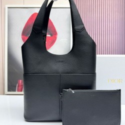 Replica Dior Privé Icons Men Tote Bag Black Calfskin  