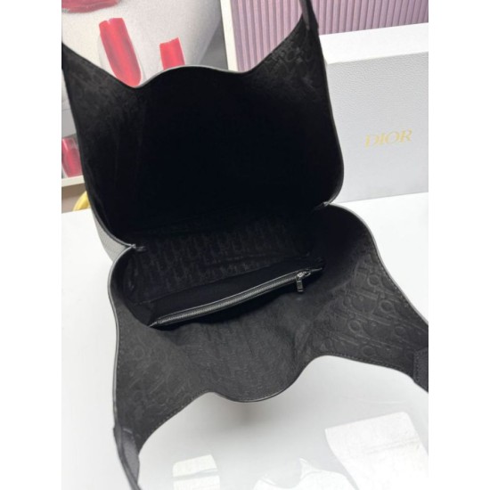 Replica Dior Privé Icons Men Tote Bag Black Calfskin  