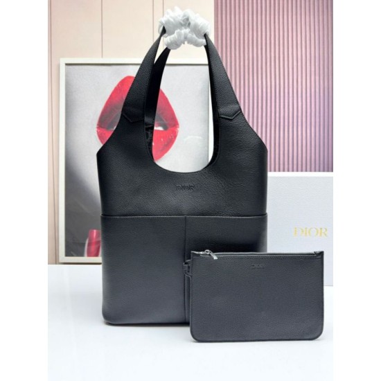 Replica Dior Privé Icons Men Tote Bag Black Calfskin  