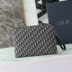 Replica Dior A4 Zipper Clutch Dior Oblique Bag Black