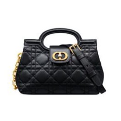 Replica Dior Jolie Top Handle Mini Bag Cannage S3123 Black