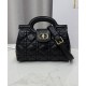 Replica Dior Jolie Top Handle Mini Bag Cannage S3123 Black