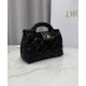 Replica Dior Jolie Top Handle Mini Bag Cannage S3123 Black